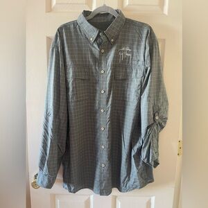 Guy Harvey long sleeve fishing shirt • Mens Large